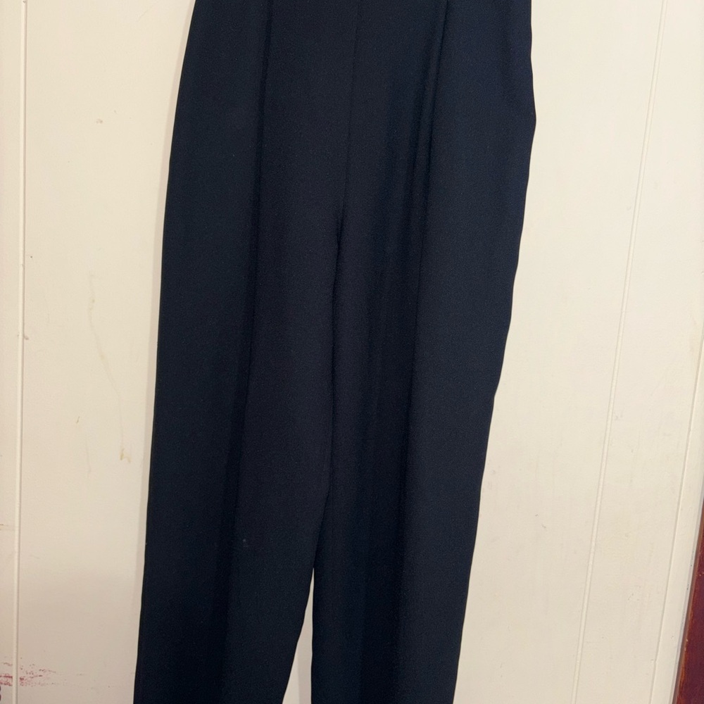 Andrea Jovine Men's Classic Navy Dress Pants - Picture 2 of 9